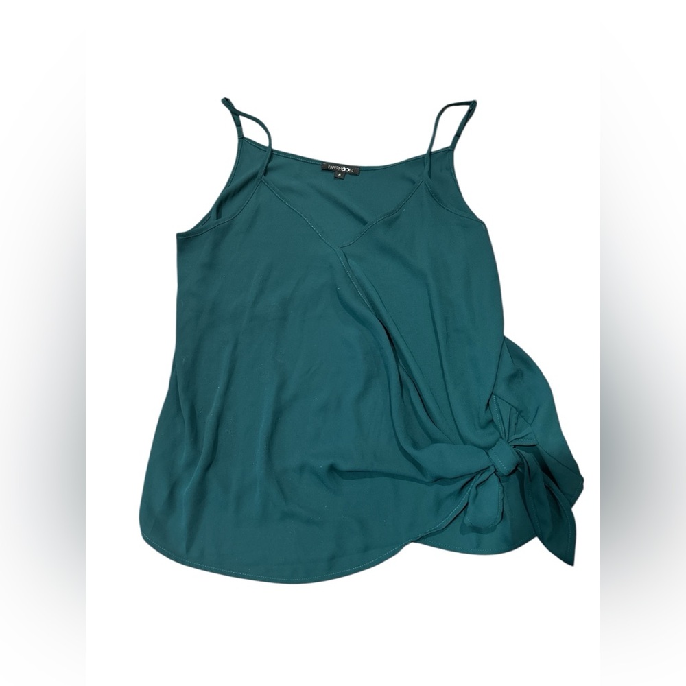 Papermoon‎ Teal Tie-Side Tank Top – Size Small